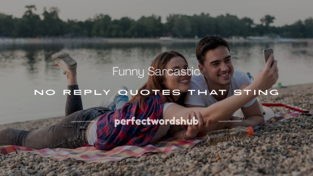 Funny sarcastic no reply quotes