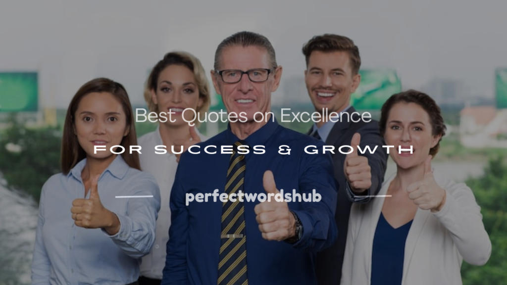 quotation on excellence